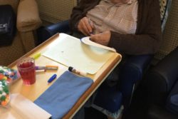 Residents-making-some-decorations-for-Black-History-Month