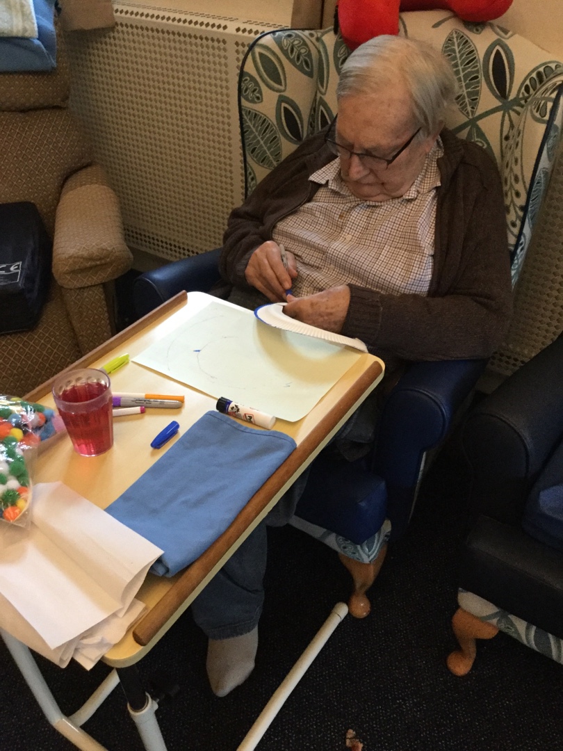 Residents Making Some Decorations For Black History Month 3