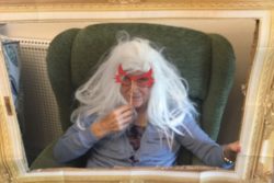 Residents-participating-in-a-game-of-changing-faces