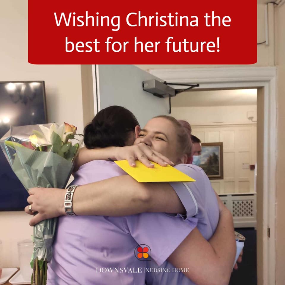 Wishing Christina the very best for her future