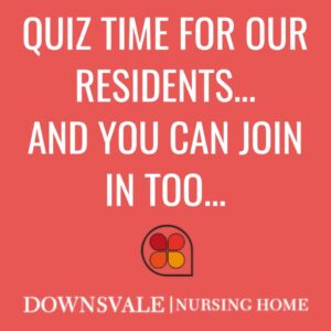 Quiz time for our Residents.