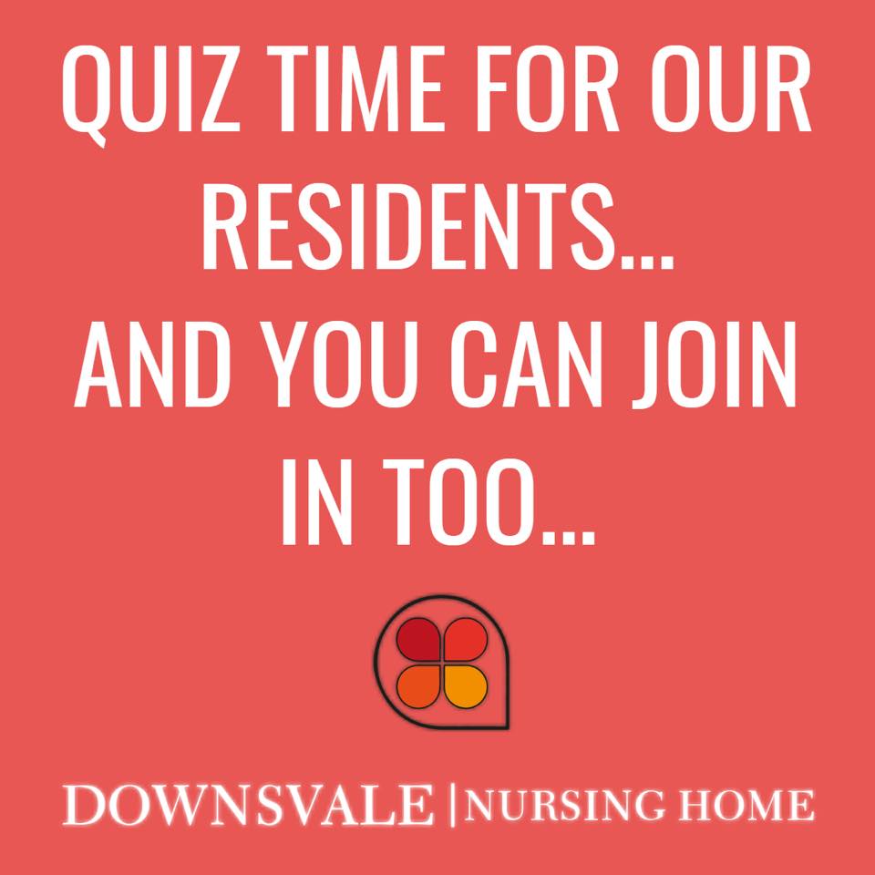 Quiz time for our Residents.