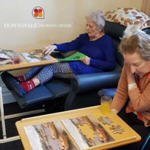 Puzzle time at Downsvale Nursing Home