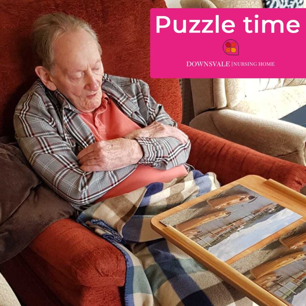 Puzzle time at Downsvale Nursing Home