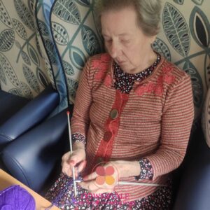 Enjoying Knitting Time at Downsvale