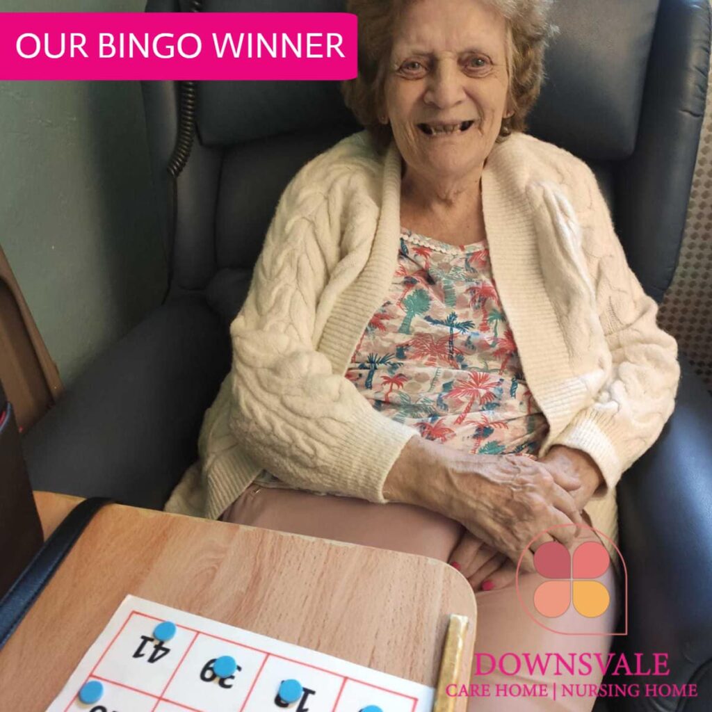 Our Bingo Winner at Downsvale