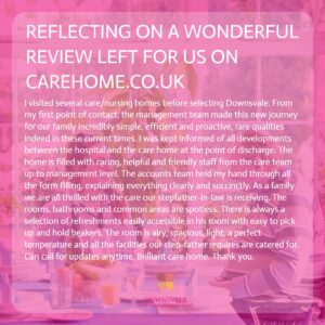 Reflecting on a wonderful review for us