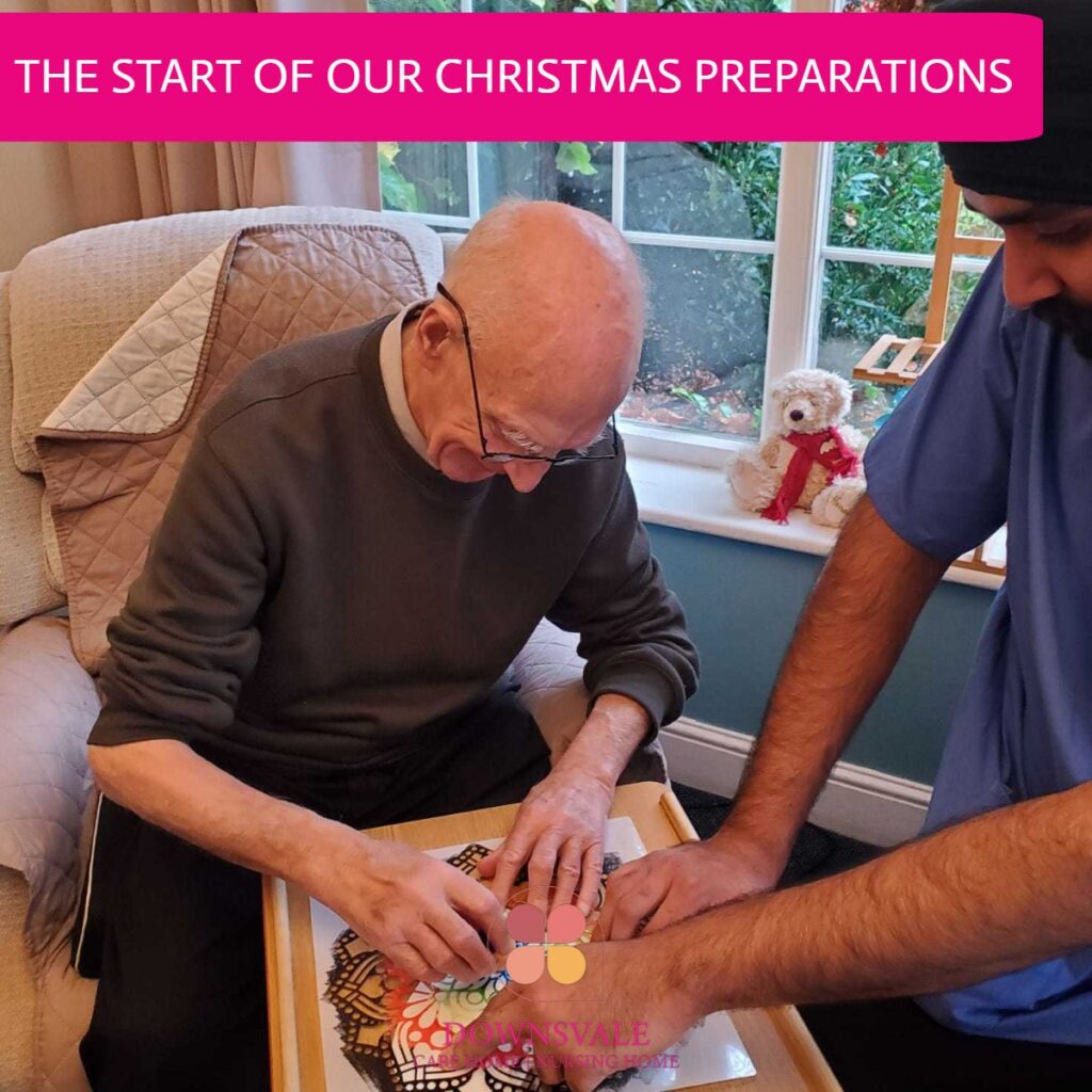 The start of our Christmas prepations at Downsvale