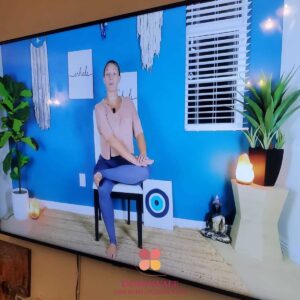 morning chair yoga to loosen up at Downsvale