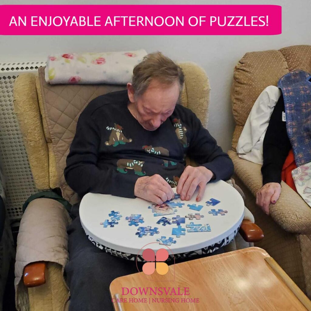 Our residents enjoyed a puzzle bonanza yesterday