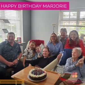 Happy birthday marjorie at Downsvale