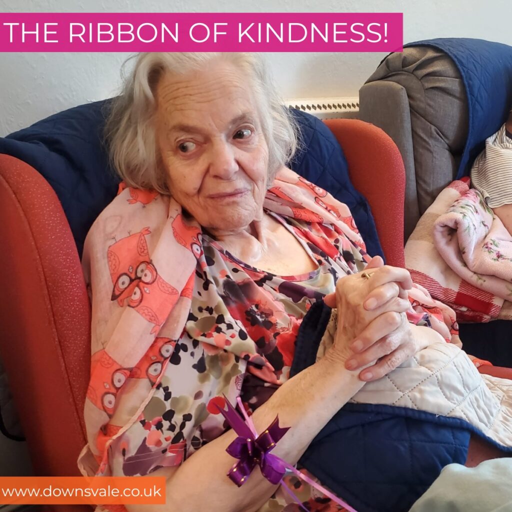 The Ribbone of kindness at Downsvale Nursing Home