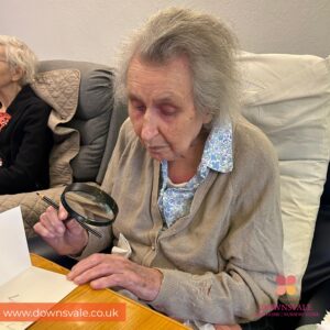 Writing Christmas Cards at Downsvale Nursing Home