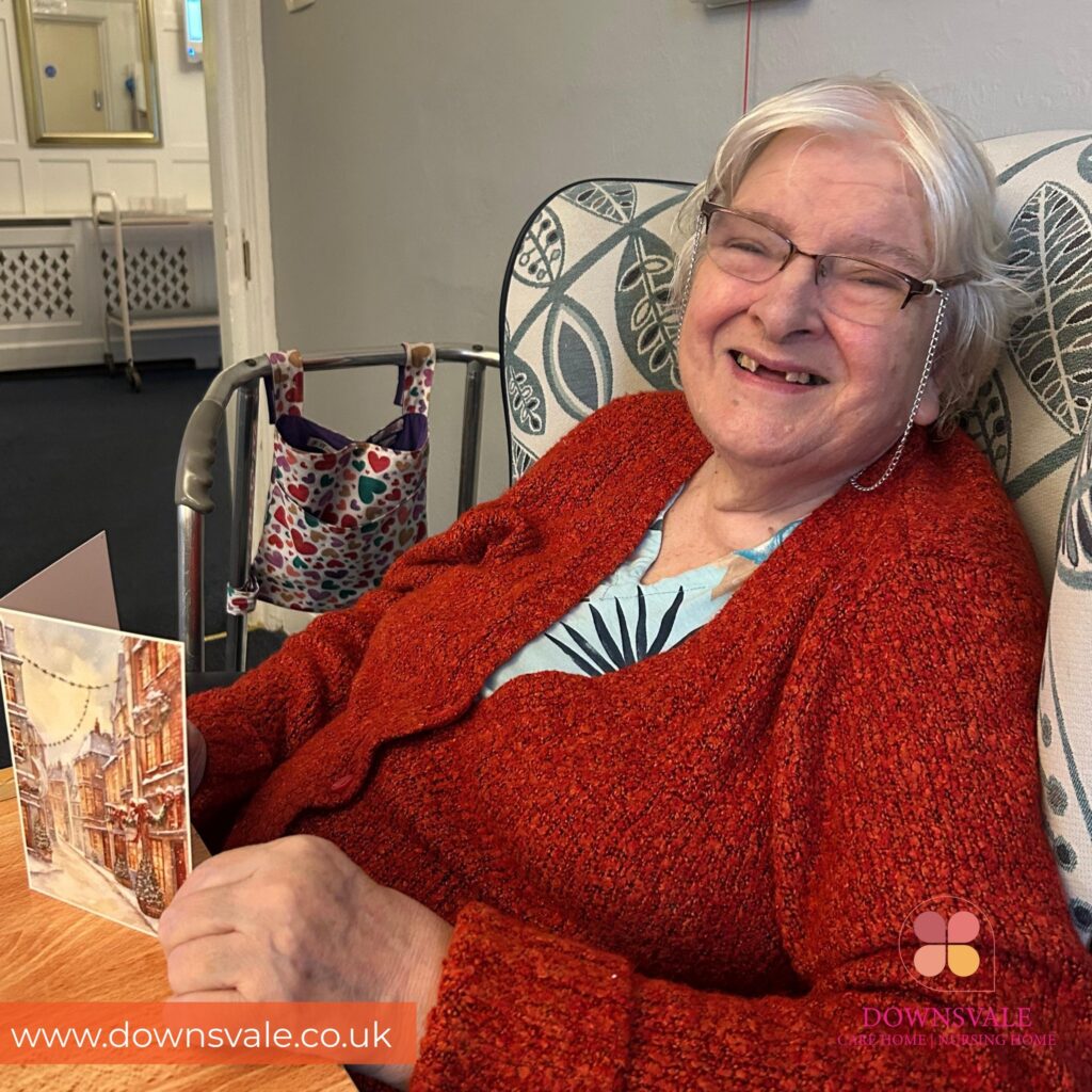 Writing Christmas Cards at Downsvale Nursing Home