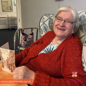 Writing Christmas Cards at Downsvale Nursing Home