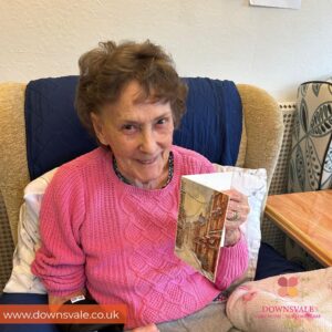 Writing Christmas Cards at Downsvale Nursing Home
