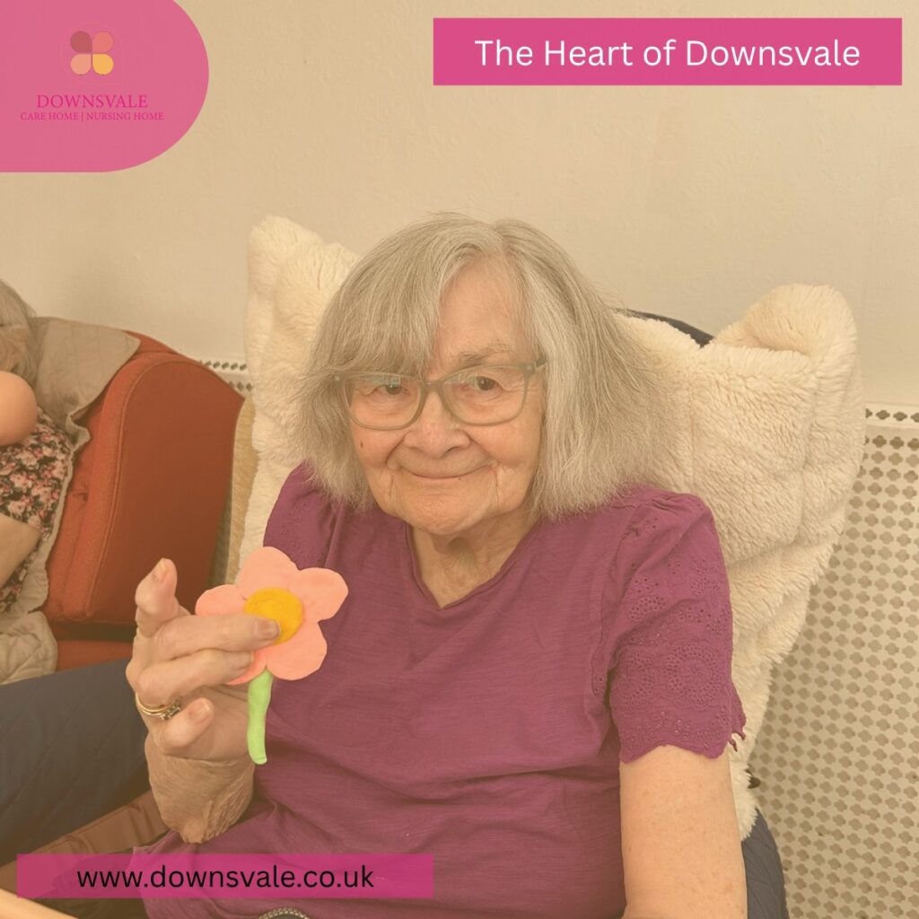 Residents taking part in arts, games, music, and interactive activities at Downsvale Care Home Nursing Home.
