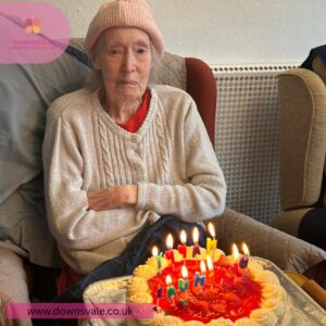 Celebrating Elise Majors Birthday at Downsvale 